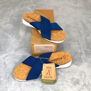 Women's Arcopedico, Pantanal Sandal In Blue Jeans Size 7.5 New